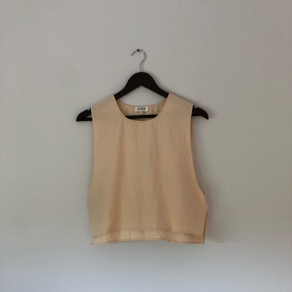 SOLD Ozma of California Apron Tank Silk/Linen - Picture 8 of 8